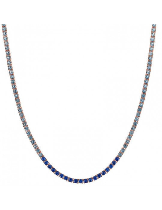 Collana Bronzallure - Altissima -Tennis-Pietre Blu-WSBZ02115.MULTIBLUE