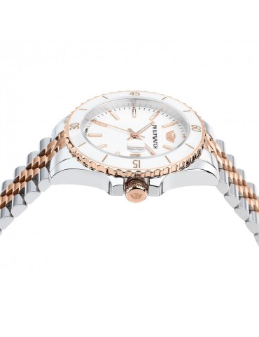 Philip Watch for Women - Caribe Time and Date 35mm Rose Gold White - 0 2