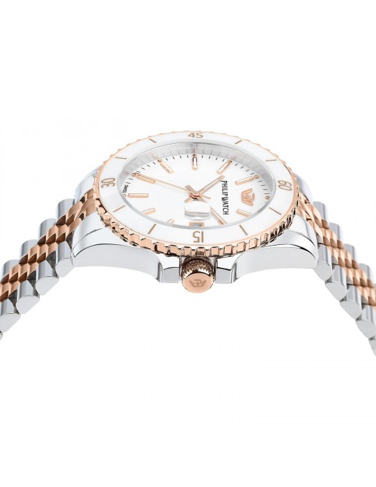 Orologio Philip Watch - Caribe - Quarzo - 35mm Rose Gold Bianco - R8253597637