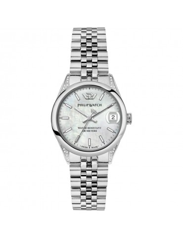 Orologio Philip Watch - Caribe Quarzo 31mm Madreperla - Diamanti - R8253597638