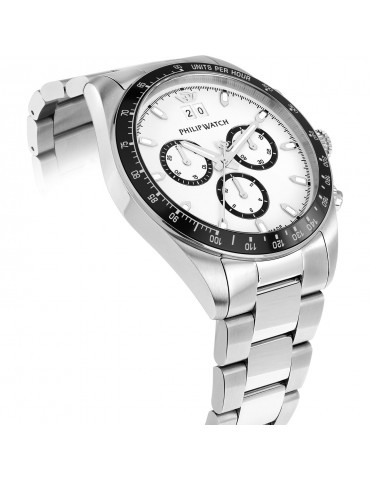 Orologio Philip Watch - Caribe - Cronografo 42mm Bianco- R8273607009 2