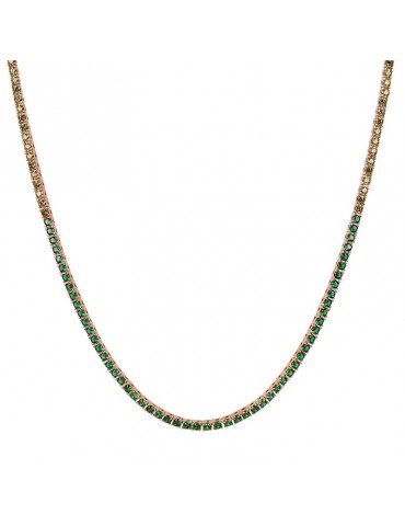 Collana Bronzallure-Altissima-Tennis-Pietre Verdi-WSBZ02115.MULTIGREEN