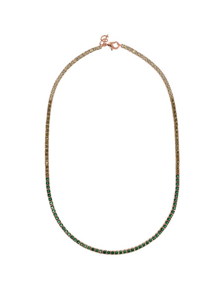 Collana Bronzallure-Altissima-Tennis-Pietre Verdi-WSBZ02115.MULTIGREEN