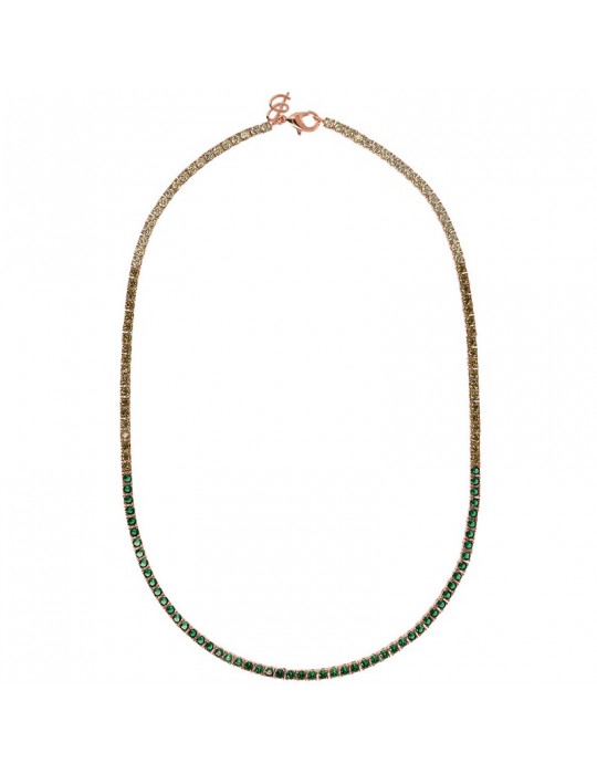 Collana Bronzallure-Altissima-Tennis-Pietre Verdi-WSBZ02115.MULTIGREEN