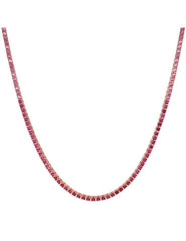 Collana Bronzallure - Altissima-Tennis-Pietre Rosa-WSBZ02115.MULTIPINK