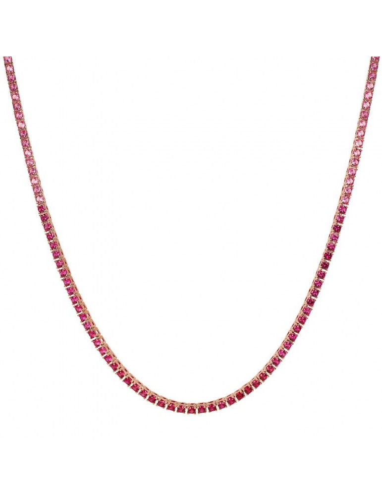 Collana Bronzallure - Altissima-Tennis-Pietre Rosa-WSBZ02115.MULTIPINK