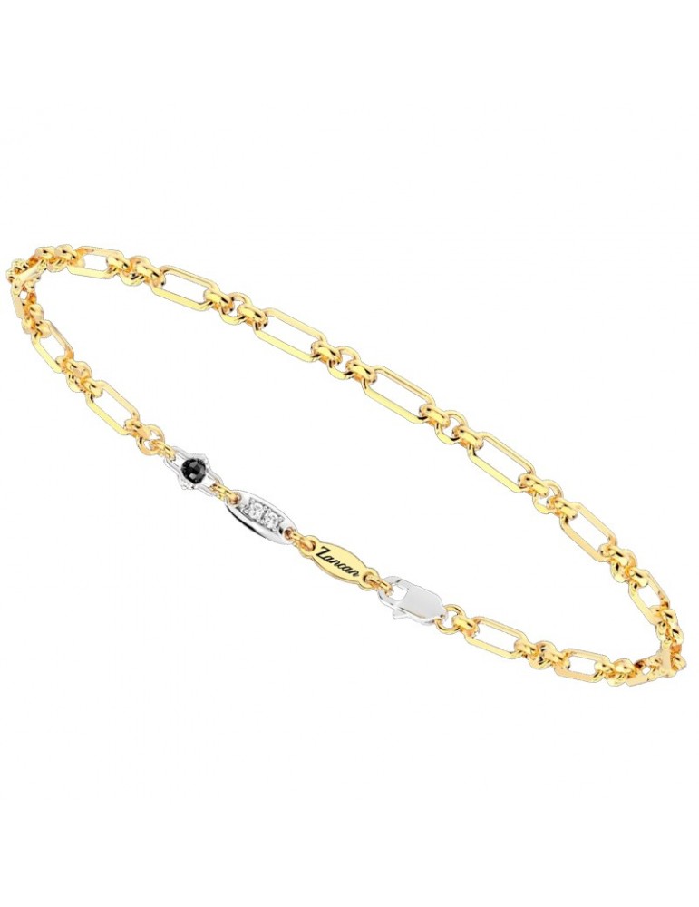 Bracelet Zancan-Insignia Gold-Yellow Gold-White Gold-Diamonds-UB004GB