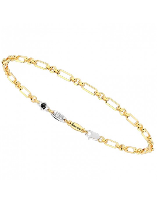 Bracciale Zancan-Insignia Gold-Oro Giallo-Oro Bianco-Diamanti-UB004GB