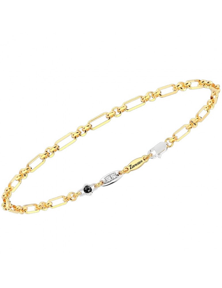 Bracciale Zancan-Insignia Gold-Oro Giallo-Oro Bianco-Diamanti-UB004GB