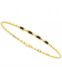 Bracciale Zancan - Insignia Gold-Oro Giallo 18 kt-Diamanti Neri-UB018G