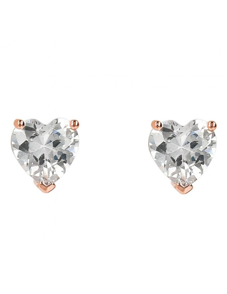 Bronzallure Earrings - Altissima - Heart - White CZ - WSBZ02113.W