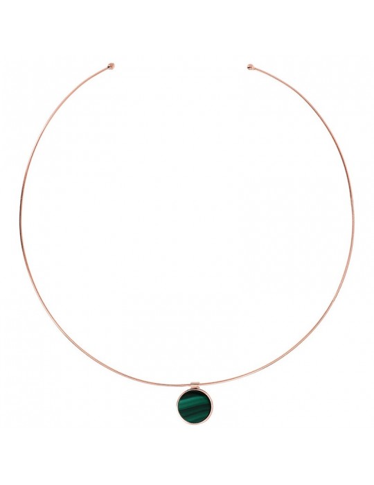 Girocollo Bronzallure - Alba - Pendente-Piatto-Malachite-WSBZ02080.GM