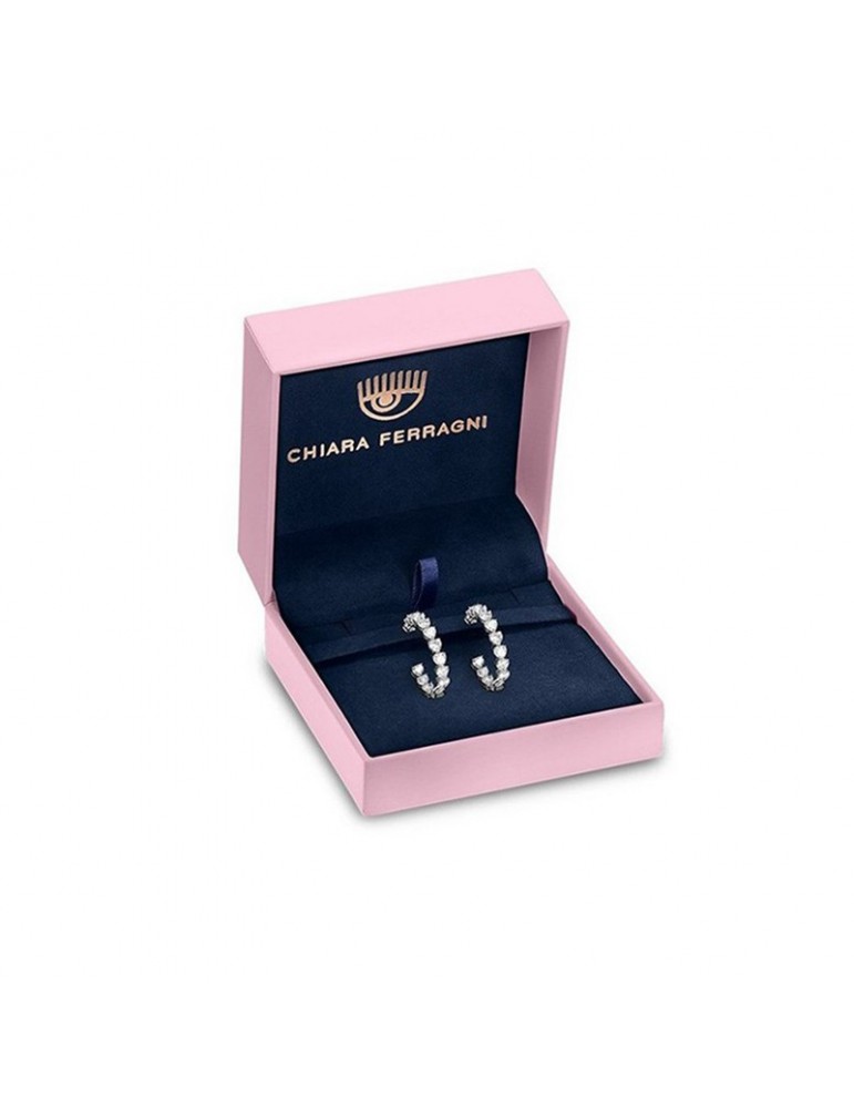 Orecchini Chiara Ferragni - a Cerchio Cuoricini Neon Gold - Cuori Rosa - J19AWD05