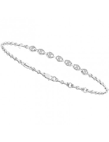 Bracciale Zancan-Insignia-Oro Bianco 18 Carati-Diamanti Bianchi-UB019B