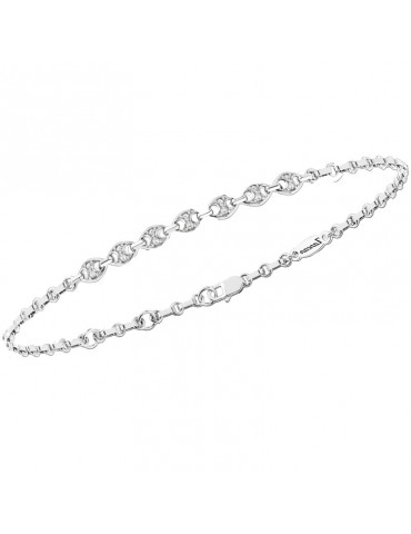 Bracciale Zancan-Insignia-Oro Bianco 18 Carati-Diamanti Bianchi-UB019B 2