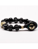 Moi Bracelet - Golden Night - Pearls - Murano Glass - Black - GOLDENN