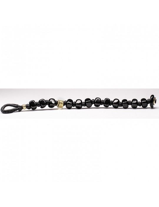 Moi Bracelet - Golden Night - Pearls - Murano Glass - Black - GOLDENN