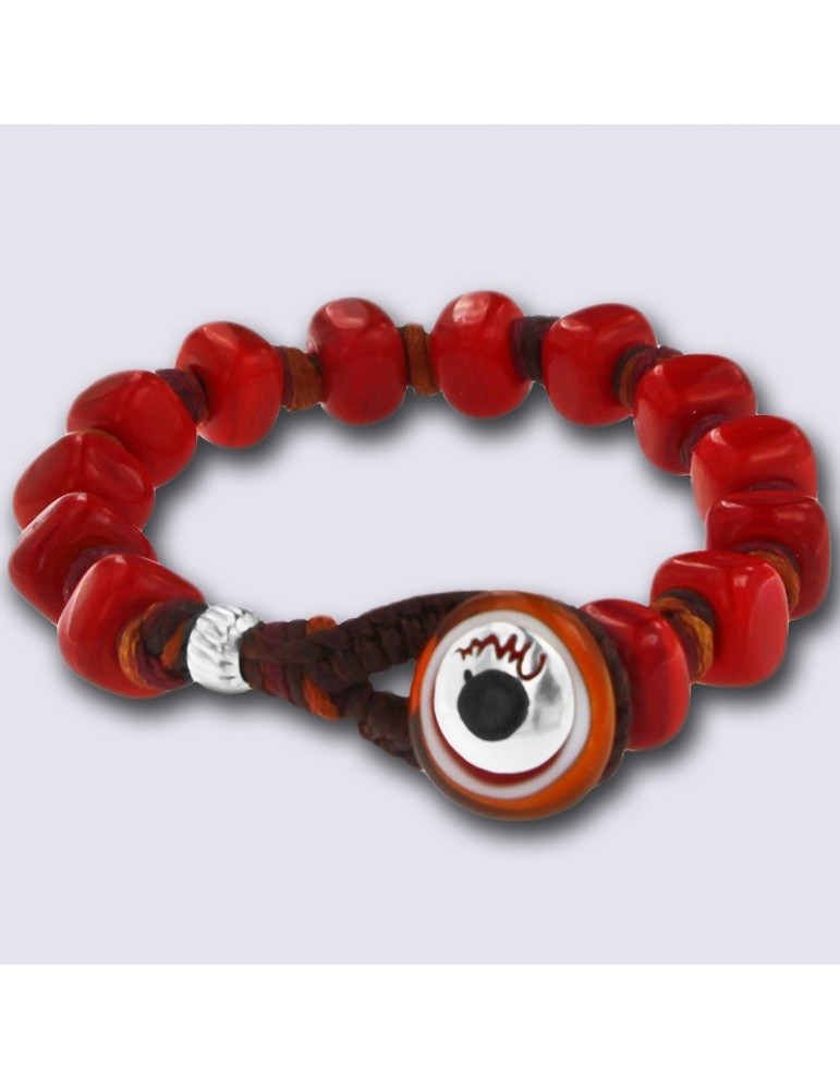 Bracciale Moi - Rubino - Perle - Vetro di Murano - Rosse - RUBINO