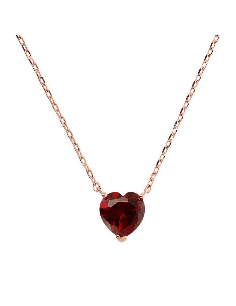 Necklace Bronzallure-Altissima-Red Heart-Cubic Zirconia-WSBZ02096.RED