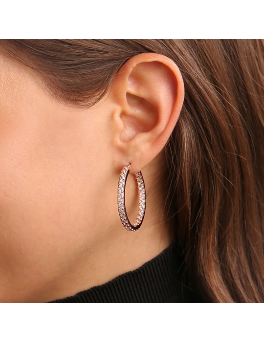 Bronzallure Earrings - Altissima - Cubic Zirconia White-WSBZ01935.W