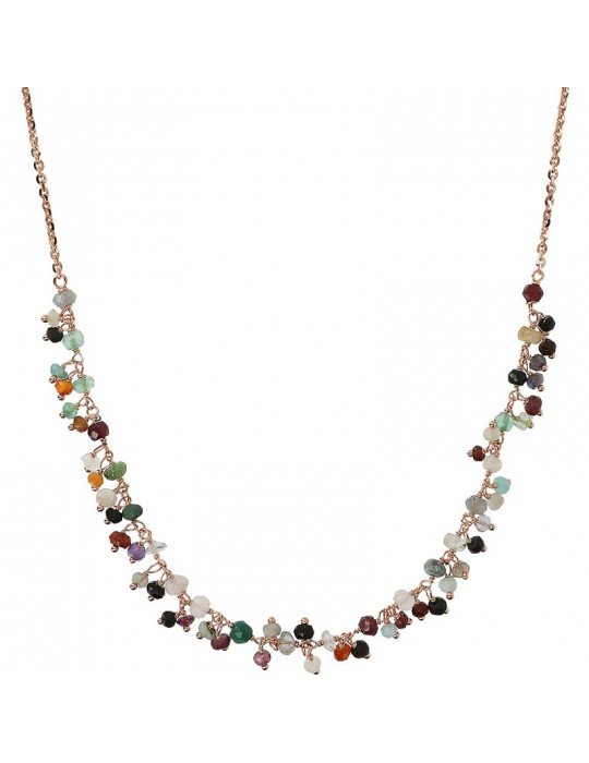 Bronzallure Necklace - Variegated - Colored Stones - WSBZ02111.MULTIQ