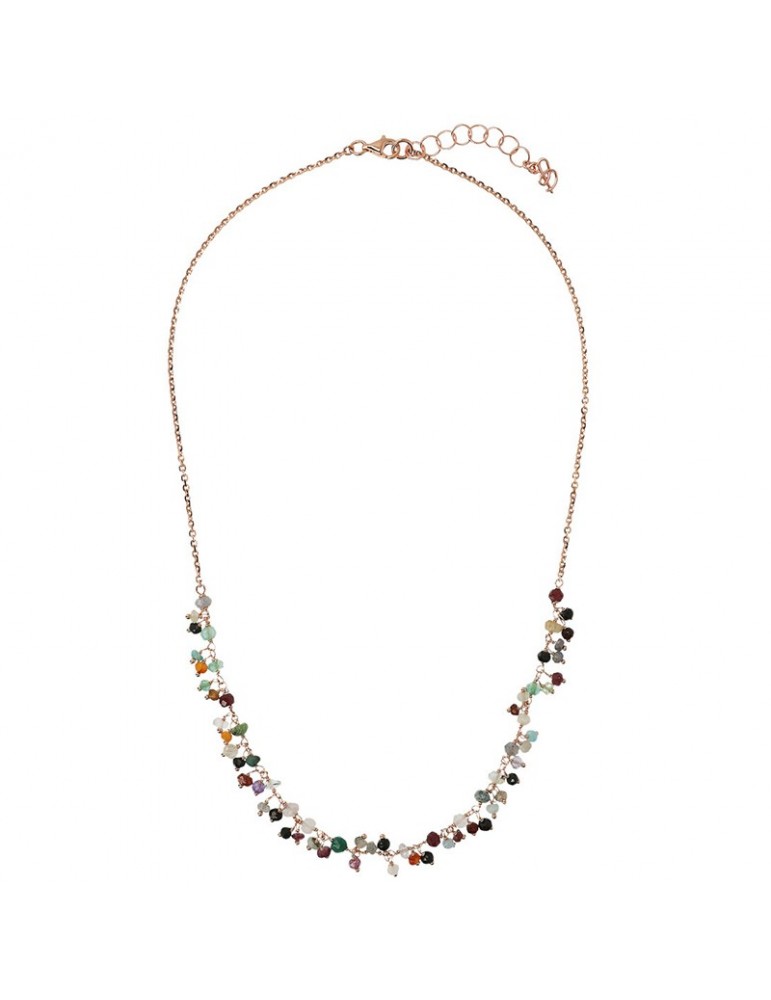 Bronzallure Necklace - Variegated - Colored Stones - WSBZ02111.MULTIQ