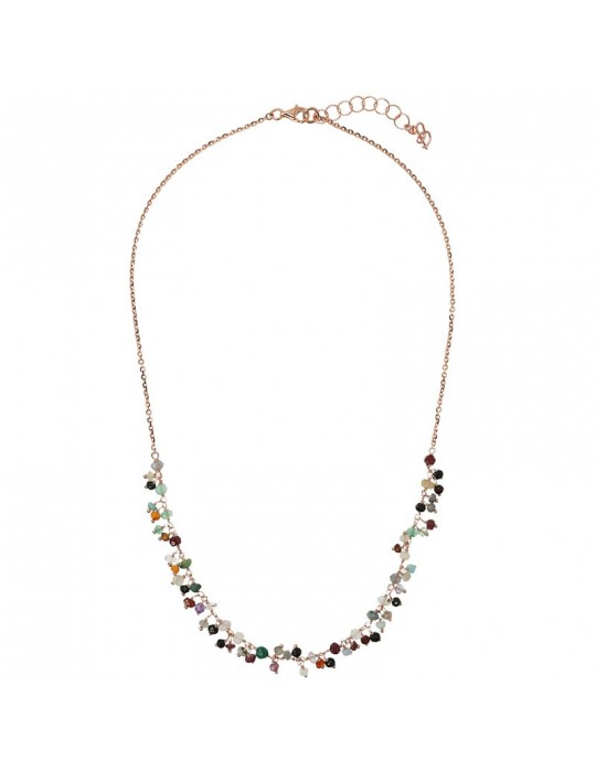 Bronzallure Necklace - Variegated - Colored Stones - WSBZ02111.MULTIQ