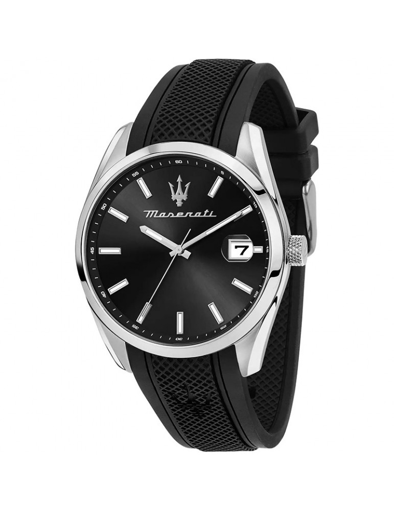 Orologio Maserati - Attrazione - Tempo e Data - 43mm -Nero-R8851151004
