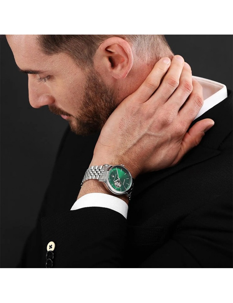 Maserati Watch - Epoca - Automatic - Silver -42mm-Green-R8823118010