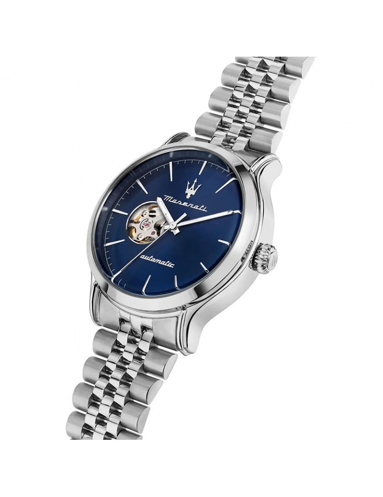 Orologio Maserati - Epoca - Automatico - Silver - 42mm-Blu-R8823118009