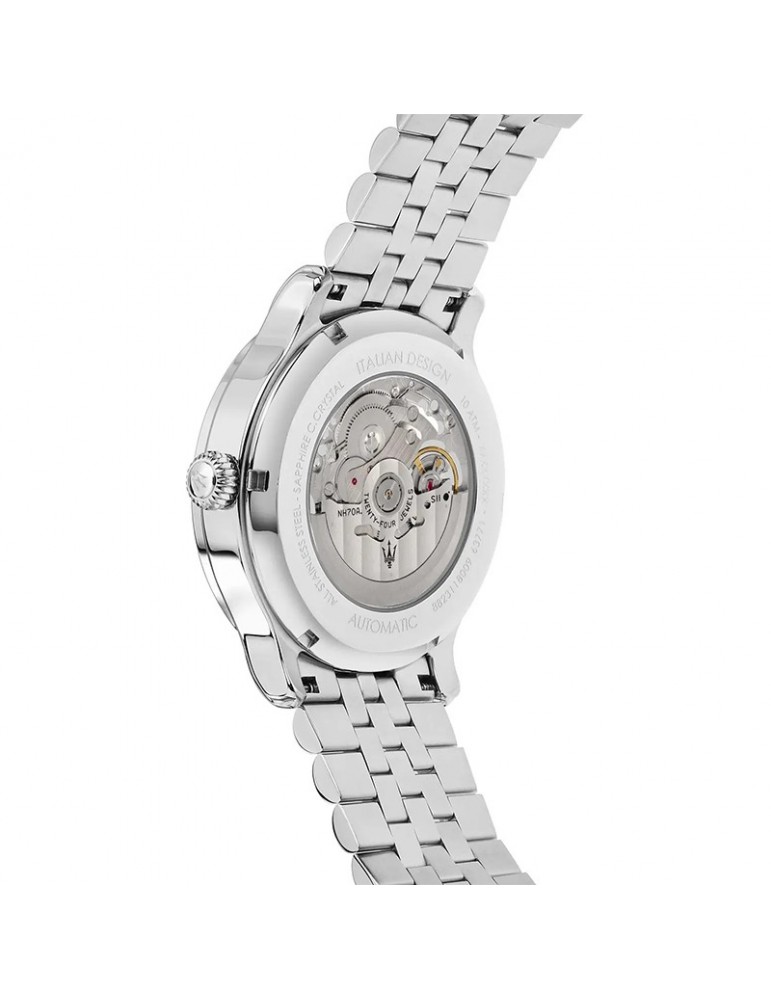 Maserati watch - Epoca - Automatic - Silver - 42mm-Blue-R8823118009
