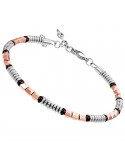 Bracciale Zancan - Hi-Teck - Acciaio 316L - PVD Nero -Rose Gold-UHB087
