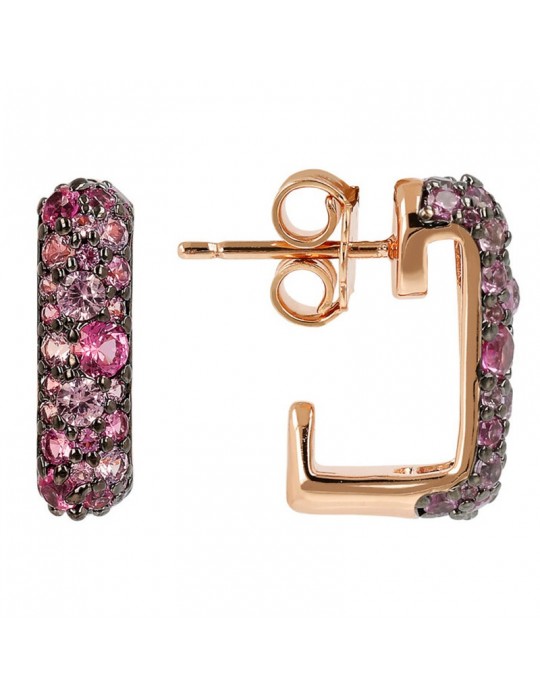 Bronzallure Earrings - Altissima - Pink Cubic Zirconia -WSBZ02103.ROSE