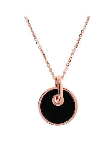 Bronzallure Necklace - Alba - Round Neck - Black Onyx - WSBZ02085.BO
