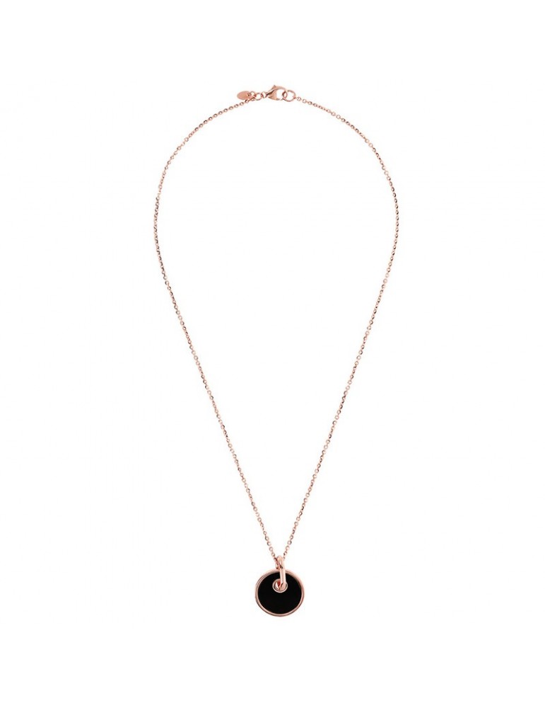 Bronzallure Necklace - Alba - Round Neck - Black Onyx - WSBZ02085.BO