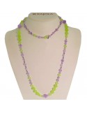 Collana Rajola - Ilenia - Ametista Lavanda - Giada Verde - 544278L