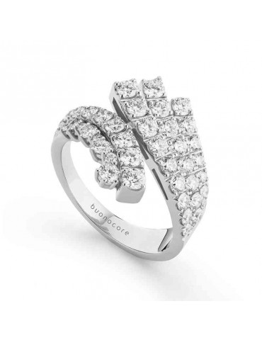Anello Buonocore - Fantasia- Oro Bianco - Diamanti Bianchi 1,62 ct - 835A01DW