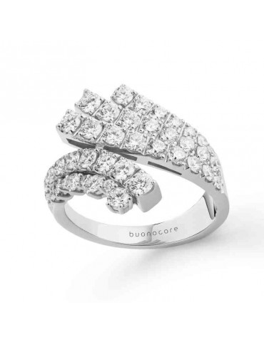 Anello Buonocore - Fantasia- Oro Bianco - Diamanti Bianchi 1,62 ct - 835A01DW 2
