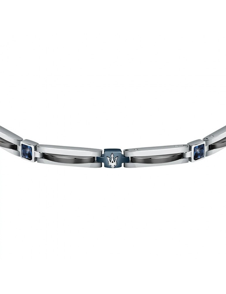 Bracciale Maserati - Jewels - Maglie Nere - Cristalli Blu - JM223ATZ20
