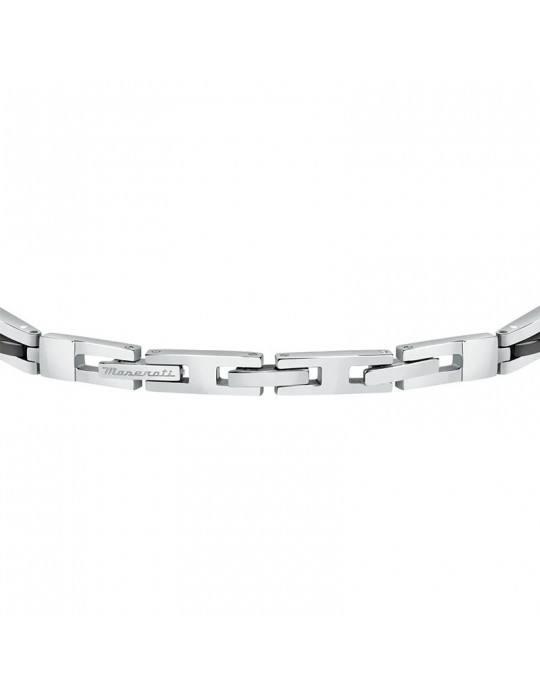 Maserati Bracelet - Jewels - Black Mesh - Blue Crystals - JM223ATZ20