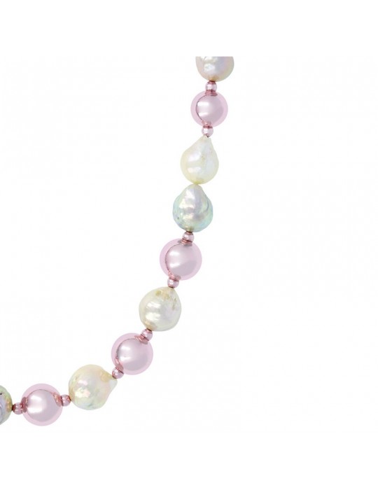 Bronzallure Necklace - Maxima - Nuggets - Pearls - 12-14 mm -WSBM00010.MC