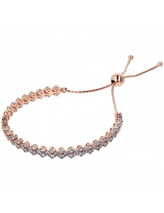 Bronzallure Bracelet - Altissima - Tennis - Blue Zirconia-WSBZ00740.BLU