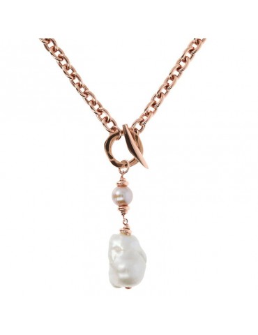 Collana Bronzallure - Maxima - Perla Barocca Pendente - WSBZ01690WPRL