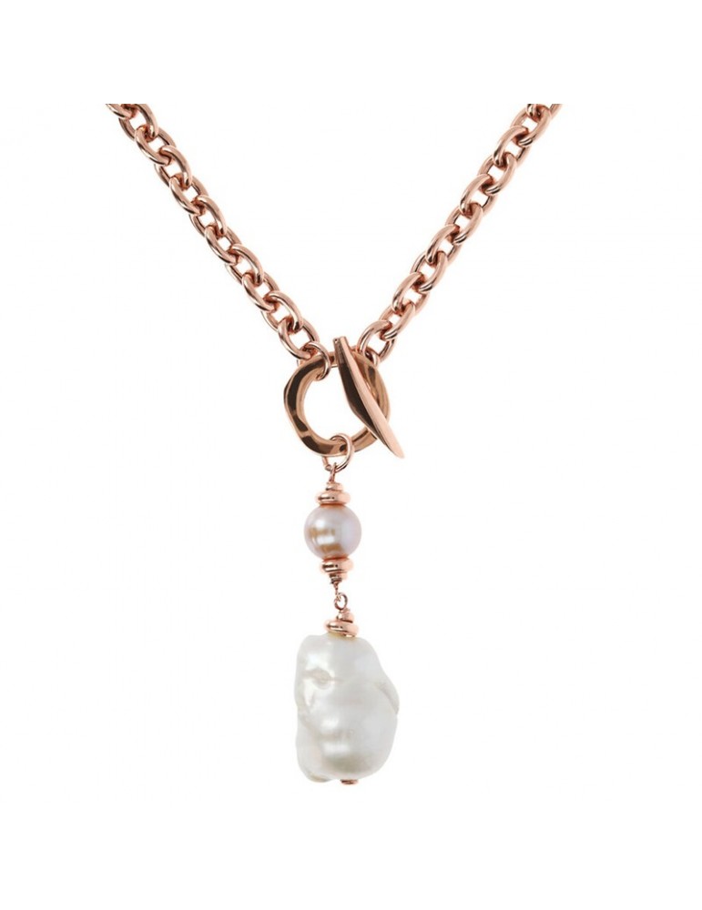 Collana Bronzallure - Maxima - Perla Barocca Pendente - WSBZ01690WPRL