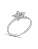 Anello Buonocore - Oro Bianco 18 carati Stella - Diamanti - 059A01DW