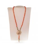 Rajola Necklace - Poetry - Long - Sciacca Coral - Cameo - 544601