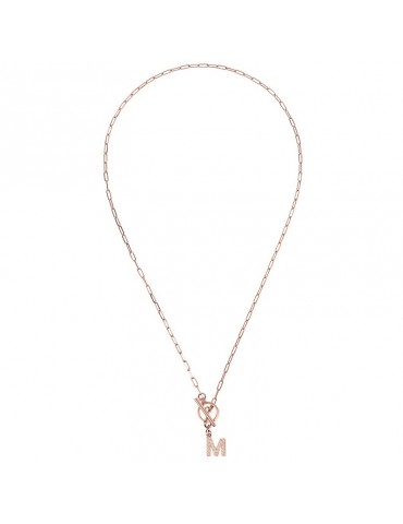 Collana Bronzallure - Lettera M - Zirconi Bianchi - WSBZ01934.M 2