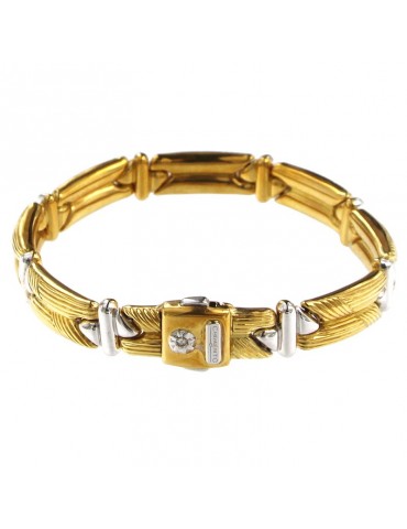 Chimento Bracelet - Tradition Gold in 18K Yellow Gold with Diamond on the Clasp 0.03 Ct - 0 2
