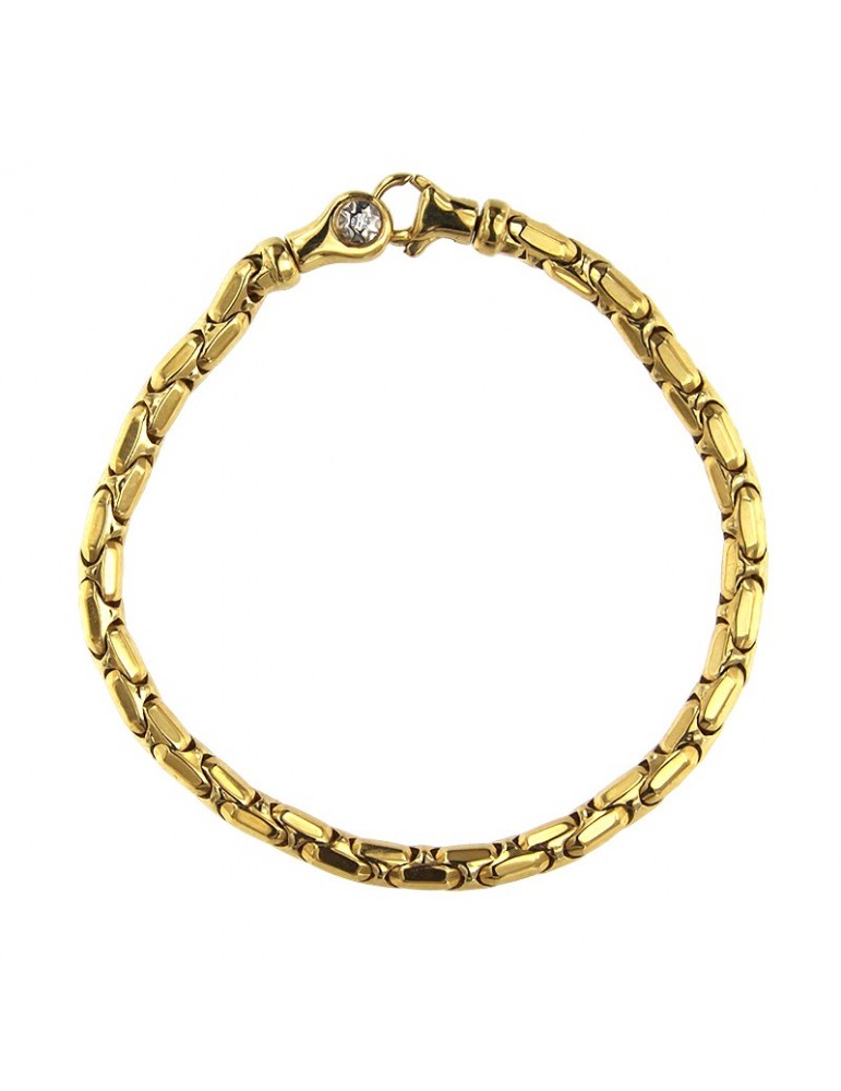 Chimento Bracelet - Tradition Gold in 18K Yellow Gold with 0.03 ct Diamond - 19 cm - 0