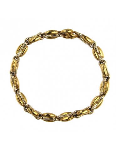 Chimento Bracelet - Tradition Gold Two-Tone in Yellow Gold and 18K White Gold - 19.5 cm - 0 2